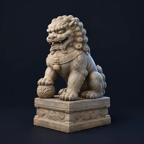 Lugou Bridge stone lion · AI concept image