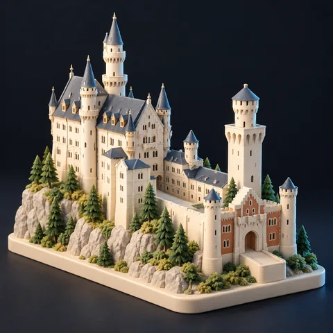 Neuschwanstein Castle · AI concept reference