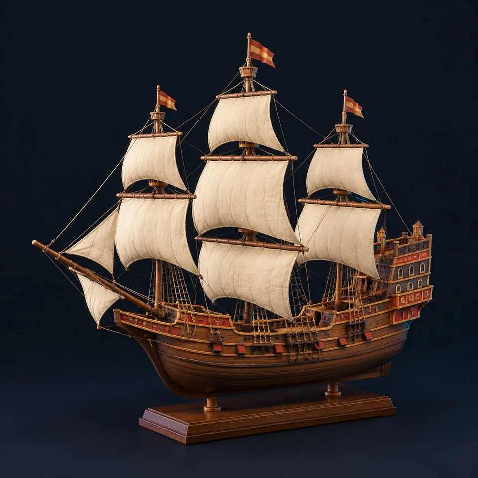Galeón español · Imagen conceptual con IA
