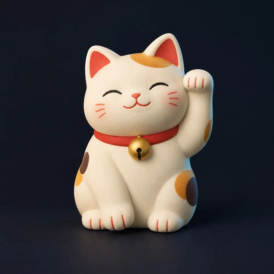 Maneki-neko · KI-Konzeptbild