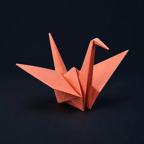 Origami crane · AI concept reference