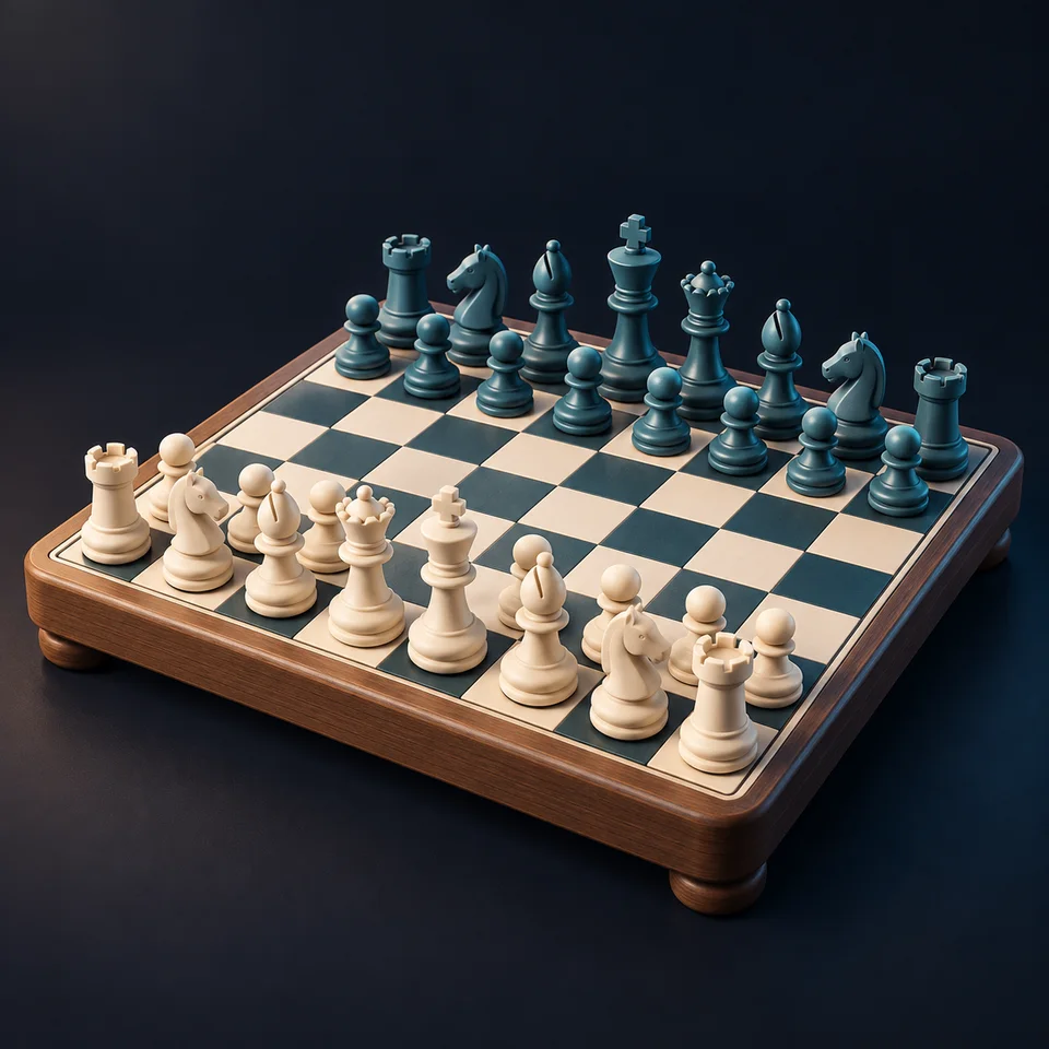 Juego de ajedrez · Imagen conceptual con IA