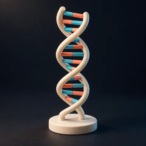 DNA double helix · AI concept reference