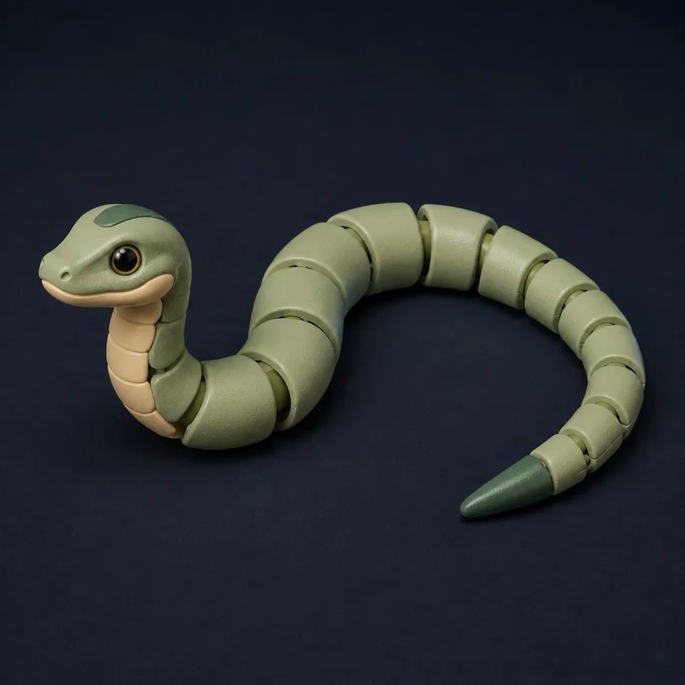 Serpent articulé · Image conceptuelle IA