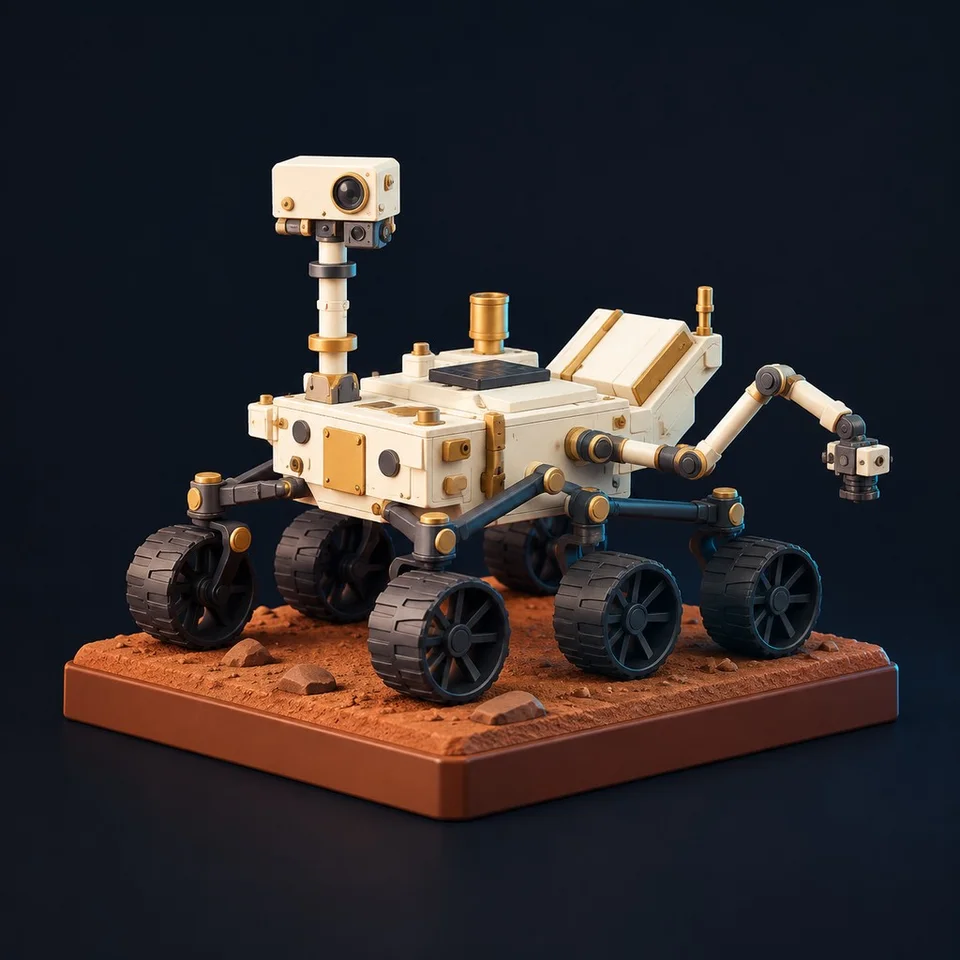 Rover martien · Image conceptuelle IA