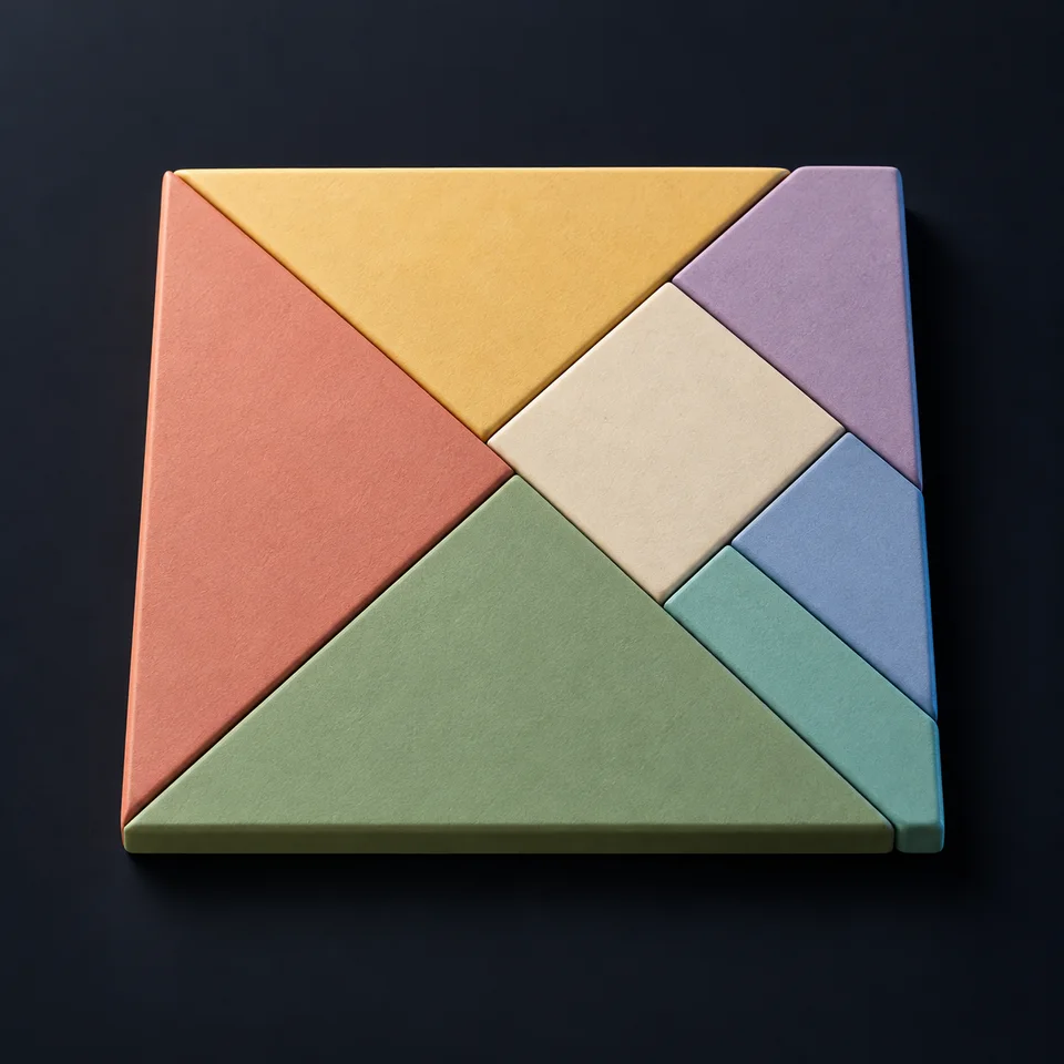 Tangram · Image conceptuelle IA